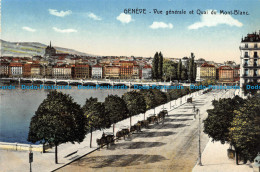 R166116 Geneve. Vue Generale Et Quai Du Mont Blanc. P. H. 6 - World