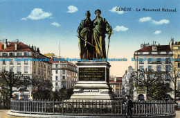 R166126 Geneve. Le Monument National. P. H. 16 - Monde