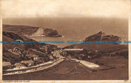 R166535 Lulworth Cove And Village. S. H. Chaffey. 1952 - Monde