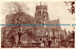 R166536 St. Marys Church From S. W. Stafford. 28450. Photo Type. Valentines - World