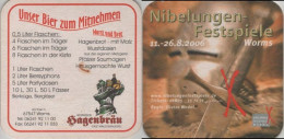 5005199 Bierdeckel Quadratisch - Hagenbräu - Sous-bocks