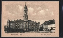 AK Grossenhain I. Sa., Rathaus Am Markt  - Grossenhain
