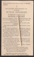 Kapelle-op-den-bos,Brussel, Petrus Verhaegen, De Bleser, 1926 - Images Religieuses