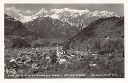 Österreich - Schruns (V) Im Montafon 690m Totalansicht - Geg. Zimba Und Vandanserwand - Schruns