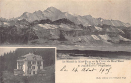 SAINTE-CROIX (VD) Le Massif Du Mont-Blanc Vu De L'hôtel Du Mont-Blanc - C. Junod-Mercier, Propriétaire - Multivues - Ed - Sainte-Croix 