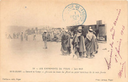 Algérie - Les Evènements Du Figuig - Juin 1903 - BÉNI OUNIF - Arrivée Du Train Du Nord Au Point Terminus De La Voie Ferr - Autres & Non Classés