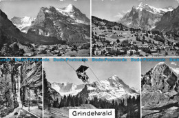 R166138 Grindelwald Mit Gletscherschlucht U. Firstbahn. 7901 Photoglob Wehrli A. - Monde