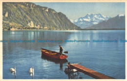 R166140 8315. Lac Leman Et Les Dents Du Midi. O. Sartori. 1954 - Monde