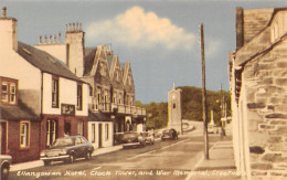 Scotland - CREETOWN - Ellangowan Hotel, Clock Tower And War Memorial - Dumfriesshire