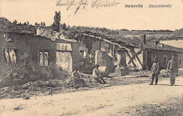 HERBEVILLE (55) Première Guerre Mondiale - Rue Principale - Carte Allemande - Autres & Non Classés