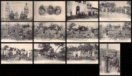 Vietnam - HANOI - Triple Exécution Capitale Du 6 Août 1908 - Série De 12 Cartes Postales - Ed. R. Bonal 1 à 12 - Viêt-Nam