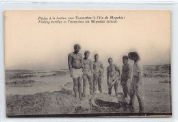 Polynésie - Pêche à La Tortue Aux Tuamotus (à L'Ile De Mopehia) - Ed. Inconnu  - Polynésie Française