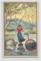 FLORENVILLE (Lux.) Carte Publicitaire - Illustrateur Nestor Outer - Ed. J. Goffin Fils  - Florenville