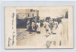 SOUSSE - Une Rue - CARTE PHOTO Année 1909 - Ed. Inconnu  - Tunisia