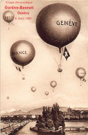 Genève - Coupe Aéronautique Gordon-Bennett, 6 Août 1922 - Ballon France Genève Et Belgique. - Genève