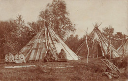 Russia - Tents Of Siberian Natives Gilyak Nivkh People - REAL PHOTO. - Russia