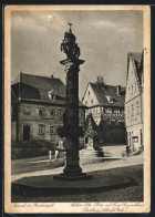 AK Kronach / Frankenwald, Melchior Otto-Platz Mit Lucas Cranachhaus, Gasthaus Scharfes Eck  - Kronach