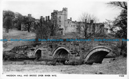 R166569 Haddon Hall And Bridge Over River Wye. Photochrom - World