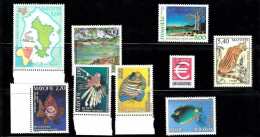 Mayotte YT 69/77 Poissons, Faune, Divers N** MNH - Ungebraucht