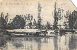 R165567 A Dunga Or Kashmir Living Boat. 1905 - Monde