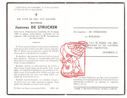 DP Joannes De Strijcker / Roesems ° Sint-Katherina-Lombeek Ternat 1905 † 1960 - Images Religieuses