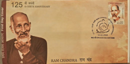 India 2024 125th BIRTH ANNIVERSARY Of RAM CHANDRA First Day Cover FDC As Per Scan - FDC