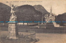 R166588 Lourdes. St. Michel. La Basilique Et LEsplanade. Photomecaniques - Monde