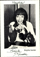 CPA Schauspielerin Brigitte Xander, Portrait, Autogramm - Actors