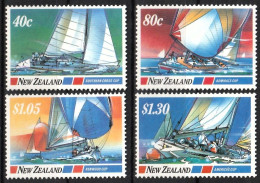 1987 New Zealand Blue Water Classics: Racing Yachts Set (** / MNH / UMM) - Bateaux
