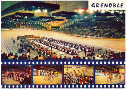 CPSM Dentelée 10,5 X 15 Isère GRENOBLE Villa Olympique  Palais Des Sports Réunion Cycliste Sur Piste ( Les 6 Jours ) * - Grenoble