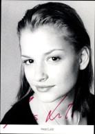 CPA Schauspielerin Ines Lutz, Portrait, Autogramm, ARD, Serie Lindenstraße, Als Franziska Brenner - Actors