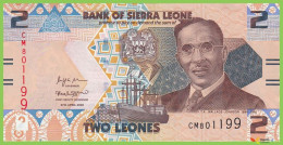 Voyo SIERRA LEONE 2 Leones 2022 P35 B130 CM UNC - Sierra Leone