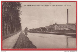 CPA 89 BRIENON SUR ARMANCON Le Canal De Bourgogne Et La Sucrerie - Brienon Sur Armancon