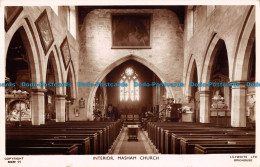 R166599 Interior. Masham Church. Lilywhite. RP - World