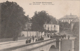 AUBUSSON PLACE DU PONT NEUF 1913 TBE - Aubusson