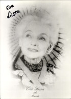 CPA Schauspielerin Eva Lissa, Portrait, Autogramm, Als Maude - Actors