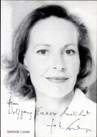 CPA Schauspielerin Gerlinde Locker, Portrait, Autogramm - Acteurs