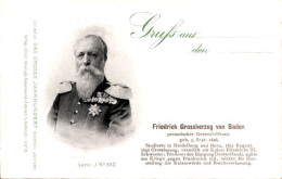 CPA Friedrich Grand-duc Von Baden, Preußischer Generaloberst, Portrait Mit Orden, Serie J. Nr. 303 - Royal Families