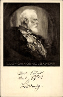 Artiste CPA Firle, Walther, Roi Ludwig III Von Bayern, Portrait, Viel Feind, Viel Ehr - Familles Royales