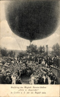CPA Magdeb. Vereins-Ballon Otto Von Guericke, Aufstieg In Calbe An Der Saale 1909, Zuschauer - Altri & Non Classificati