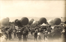 CPA Genf, Course Gordon Bennett 1922, Ballons Auf Dem Flugplatz, Zuschauer - Other & Unclassified