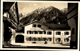 CPA Oberau In Oberbayern, Hotel Post, Estergebirge - Autres & Non Classés