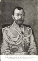 CPA Zar Nikolaus II., Portrait In Uniform - Familias Reales