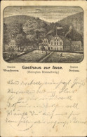 Lithographie Wendessen Wolfenbüttel In Niedersachsen, Gasthaus Zur Asse - Autres & Non Classés