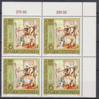 1987 , Mi 1875 ** (1) - 4 Er Block Postfrisch - 100. Geburtstag Des Maler Albert Paris-Gütersloh - Unused Stamps