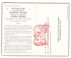 DP Leonie Piers ° Machelen Zulte 1883 † 1961 X Cyriel Boone // Van Thuyne De Smeytere - Andachtsbilder