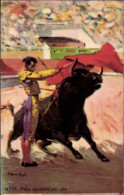 Artiste CPA Bullfight, Assistierter Passüberblick - Autres & Non Classés