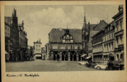 CPA Minden In Westfalen, Marktplatz, Hotel Deutscher Kaiser, Automobile - Other & Unclassified