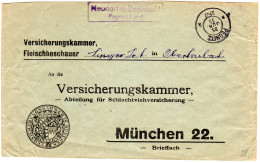 DR 1933, Landpost Stpl. NEUDORF (b. OBERTRUBACH) Pegnitz Land Auf Vers.-Brief  - Covers & Documents