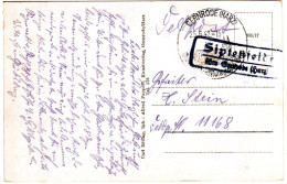 DR 1942, Landpost Stpl. SIPTENFELDE über Gernrode Auf Feldpost-Karte - Covers & Documents